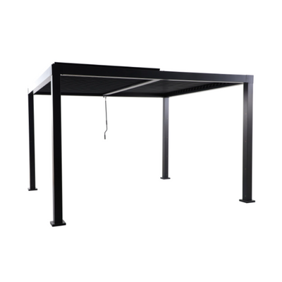 NATERIAL Clima Self-Supporting Bioclimatic Pergola, Grey Aluminium, 9.69 m²